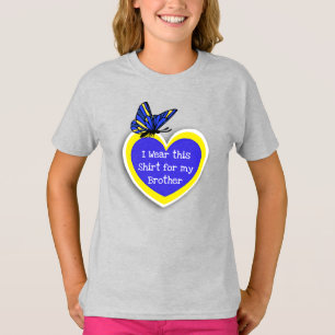 Camiseta CONCIENCIACIÓN DE SÍNDROME: Usa esto para mi herma