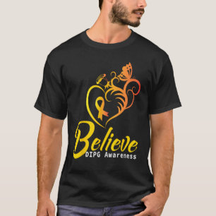 Camiseta Concienciación DIPG cree que la mariposa amarilla