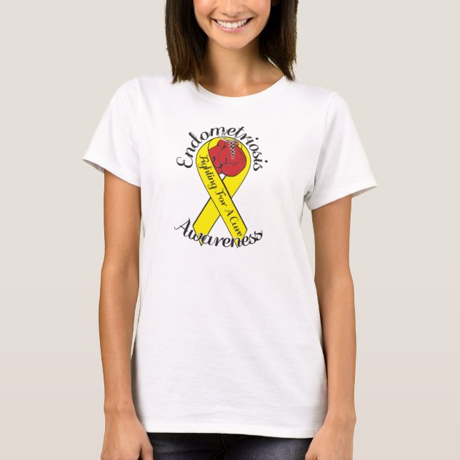 Camiseta CONCIENCIACIÓN ENDOMETRIOSIS Bella+Canvas Mangas l (Anverso)