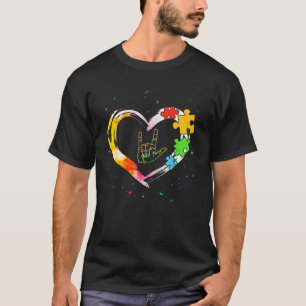 Camiseta Concienciación Especial Ed Profesora Asl Lenguaje 