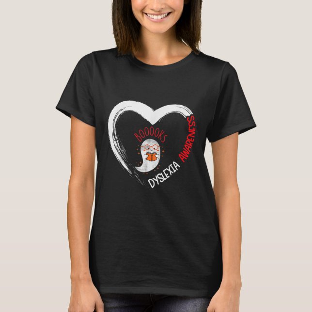 Camiseta Concienciación Leyendo el Corazón Usar El Libro Fa (Anverso)