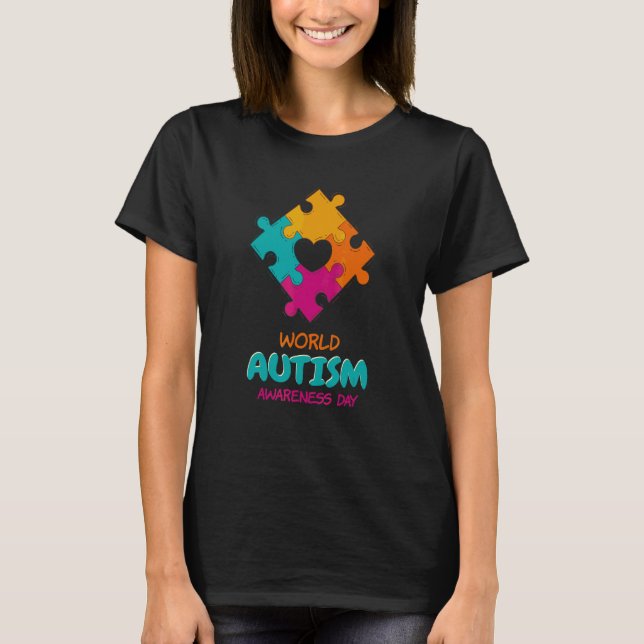 Camiseta Concienciación mundial sobre el autismo 2 de abril (Anverso)