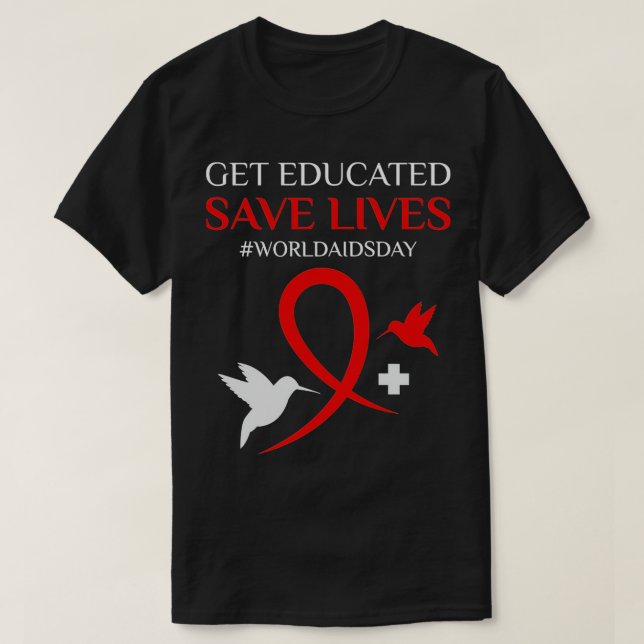 Camiseta Concienciación mundial sobre el VIH/SIDA Concienci (Diseño del anverso)