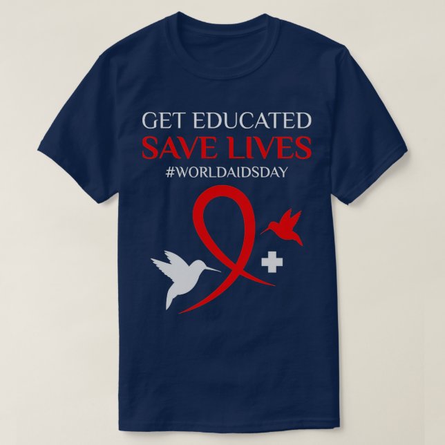 Camiseta Concienciación mundial sobre el VIH/SIDA Concienci (Diseño del anverso)