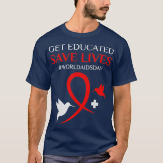 Camiseta Concienciación mundial sobre el VIH/SIDA Concienci