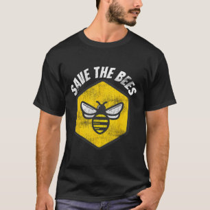 Camiseta Concienciación sobre abejas retro Beekeeper Honeyb