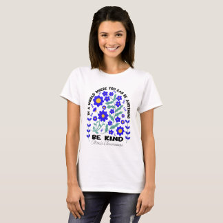 Camiseta Concienciación sobre Ataxia Floral Boho