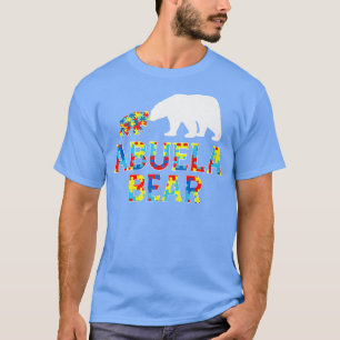 Camiseta Concienciación sobre autismo Abuela Bear Soporte P