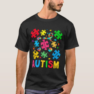 Camiseta Concienciación sobre autismo aceptar a la defensor