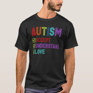 Camiseta Concienciación sobre autismo aceptar entender amor