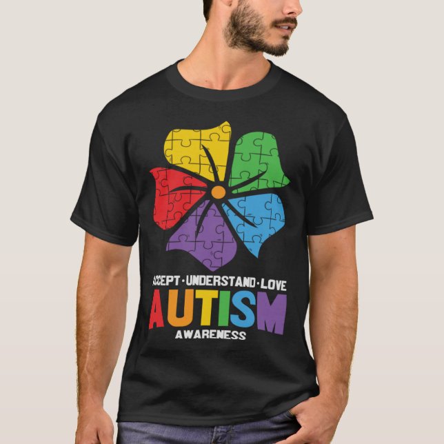 Camiseta Concienciación sobre autismo aceptar entender el a (Anverso)