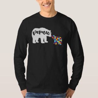 Camiseta Concienciación sobre autismo cutáneo Pepaw Bear fa