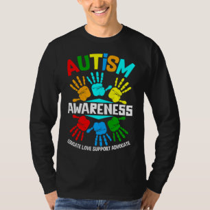 Camiseta Concienciación sobre autismo Educar a la defensora