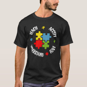 Camiseta Concienciación sobre autismo Enseñanza de profesor