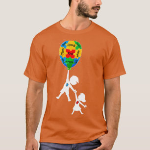 Camiseta Concienciación sobre autismo Hermano Hermana Rompe