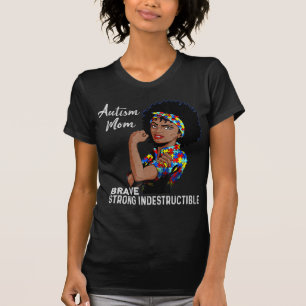 Camiseta Concienciación sobre autismo madre fuerte madre af