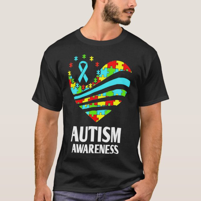 Camiseta Concienciación sobre autismo: Mujeres apoyan a Mo  (Anverso)