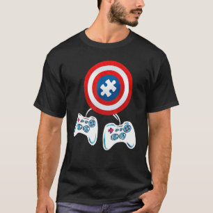 Camiseta Concienciación sobre autismo Niños videojuegos rom