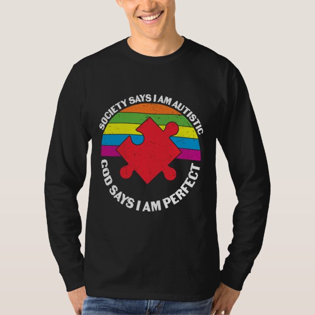 Camiseta Concienciación sobre autismo religioso (Anverso)