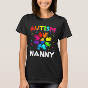 Camiseta Concienciación sobre autismo retro Ayuda a niñera