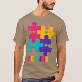Camiseta Concienciación sobre autismo Sea amable con los ni