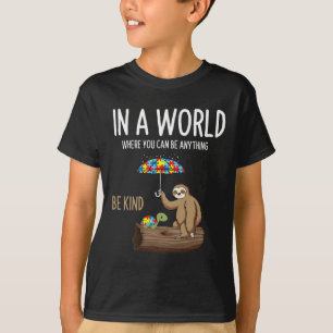 Camiseta Concienciación sobre autismo sea amable profesor d