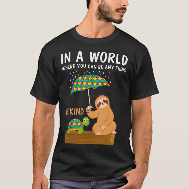 Camiseta Concienciación sobre autismo sea amable profesor d (Anverso)