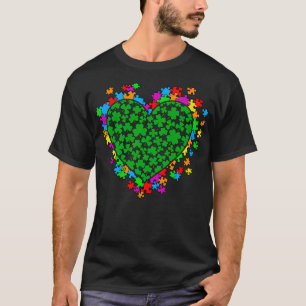 Camiseta Concienciación sobre autismo St Patrics Day Clover