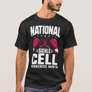 Camiseta Concienciación sobre células falciformes Cinta bor