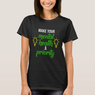 Camiseta Concienciación sobre Cinta Verde Prioritaria en Sa