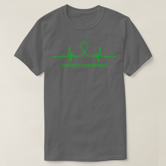 Camiseta Concienciación Sobre Discapacidad latido En Esta F (Diseño del anverso)