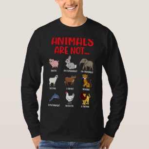 Camiseta Concienciación sobre el abuso de animales Derechos