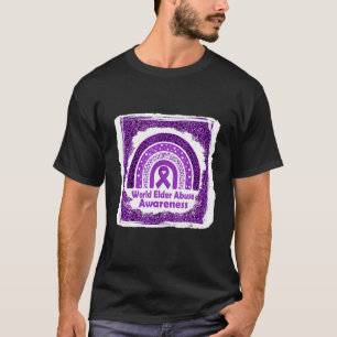 Camiseta Concienciación sobre el abuso del anciano en el mu