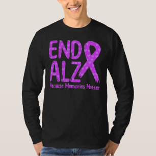 Camiseta Concienciación sobre el alzhéimer de la cinta mora