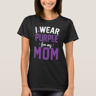 Camiseta Concienciación sobre el Alzheimer Llevo Morado Por