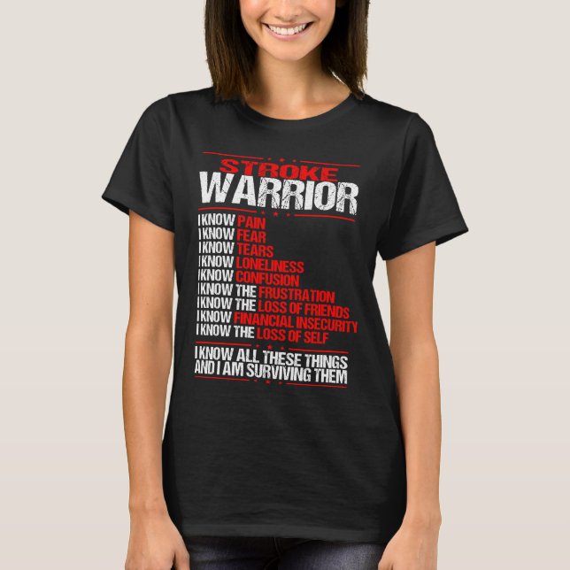 Camiseta Concienciación sobre el ataque conozco dolor de la (Anverso)