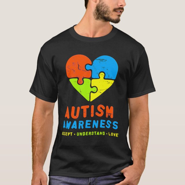 Camiseta Concienciación sobre el autismo 2017 Acepta Compre (Anverso)