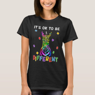Camiseta Concienciación sobre el Autismo Cebra Linda Está B