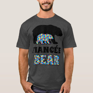 Camiseta Concienciación sobre el autismo en el oso fiancee