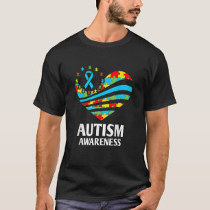 Camiseta Concienciación Sobre El Autismo En Mujeres Apoyo E