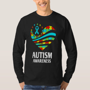 Camiseta Concienciación Sobre El Autismo En Mujeres Apoyo E