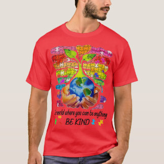 Camiseta Concienciación sobre el autismo en un mundo donde 