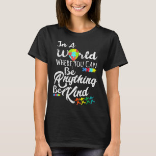 Camiseta Concienciación sobre el autismo en un mundo donde