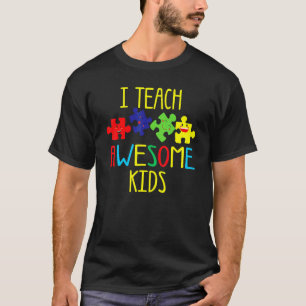 Camiseta Concienciación sobre el autismo Enseño a niños inc
