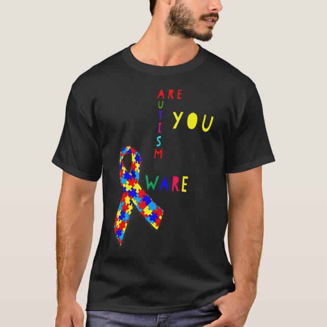 Camiseta Concienciación sobre el autismo es consciente de e (Anverso)