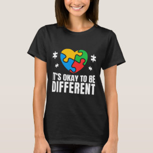 Camiseta Concienciación Sobre El Autismo Está Bien Para Ser