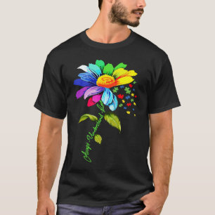 Camiseta Concienciación sobre el autismo floral de margarit
