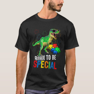 Camiseta Concienciación sobre el autismo infantil Dino Niño