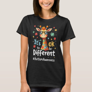 Camiseta Concienciación sobre el Autismo Jirafa Animal Lind