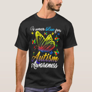 Camiseta Concienciación sobre el Autismo Llevo Azul Por Apo
